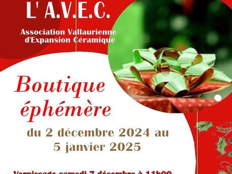 Boutique éphémère de Noël de l'A.V.E.C