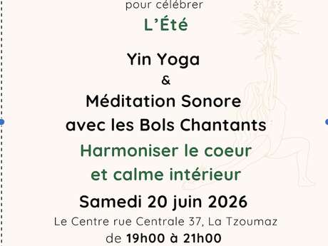 Yin Yoga et Méditation Sonore - Le Centre