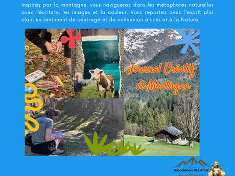 Atelier Journal créatif et montagne avec Sabine Darras Morandini au Centre Culturel de la Gorge