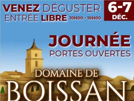 Journées portes ouvertes au Domaine de Boissan