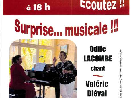 "Chut! Ecoutez!! Surprise...musicale!!!" à la bibliothèque de Faucon