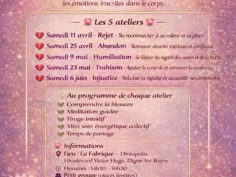 Workshops - Freeing ourselves from emotional wounds