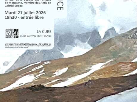Conférence :  La montagne dans l’histoire de la peinture et la Société des Peintres de Montagne.  Ange Abrate et ses amis par Olivier Labasse
