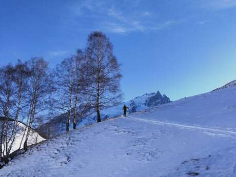Weekend itinérance raquettes et bivouac avec Théotour