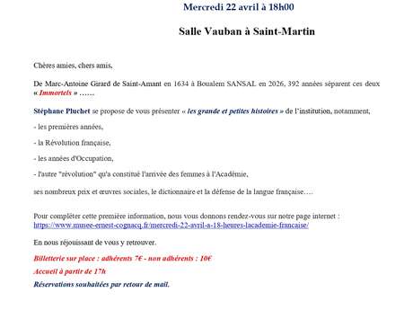 Grandes et petites histoires de l'Académie Française