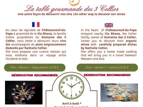 La Table Gourmande des 3 Cellier