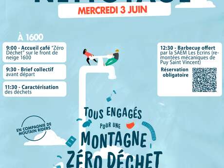 Ramassage de déchets avec Mountain Riders