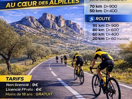 Rallye dans les Alpilles par le cyclo-club de Saint Andiol