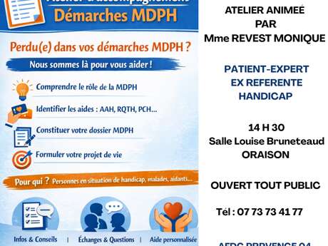 Atelier AFDC administratif dossiers MDPH