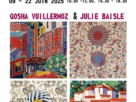 Exposition des peintures de Vuillermoz & Baisle