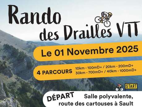 Die Drailles de Sault mit dem Mountainbike