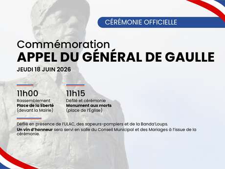 Conmemoración del llamamiento del General de Gaulle