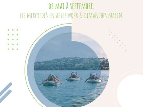 Yoga sur Paddle au lac de Paladru