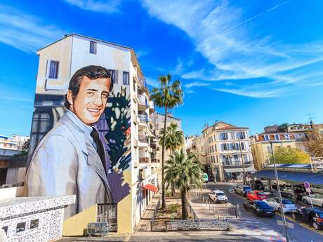 Mur peint "Jean-Paul Belmondo"