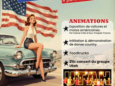 Soirée Américaine- Exposition de voitures et motos