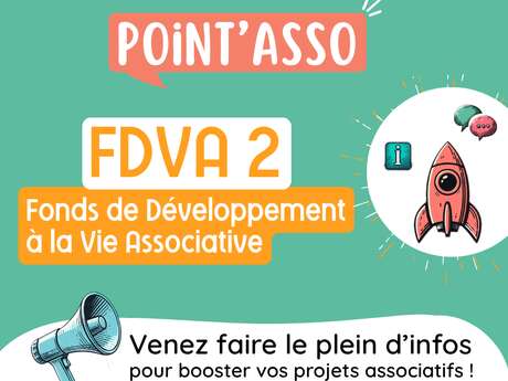 Point'Asso : découvrez le FDVA2 - Fonds de développement à la vie associative