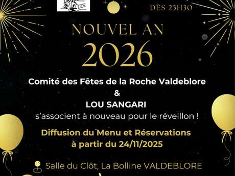 Réveillon Nouvel An 2026 à Valdeblore