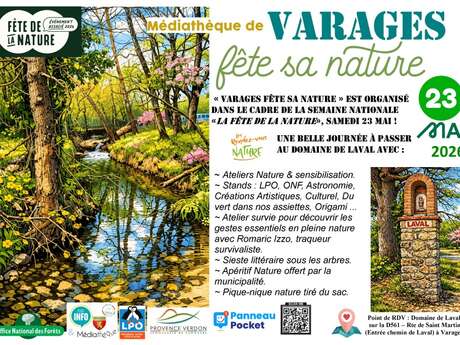 Ateliers nature, sensibilisation, survie : Varages fête sa nature | Fête de la nature