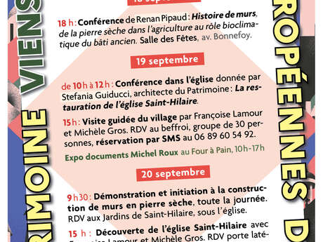 Journées du patrimoine - Visite guidée du village de Viens