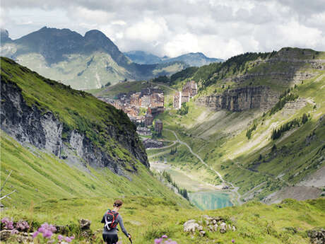 Le lac de Chavanette depuis Avoriaz