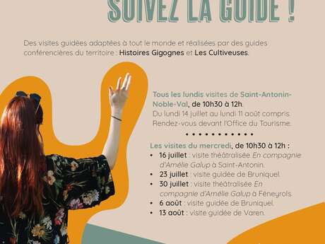 Visite théâtralisée à Féneyrols "En compagnie d'Amélie Galup"