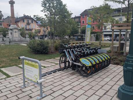 Borne Montenvelo - Place Charles Albert