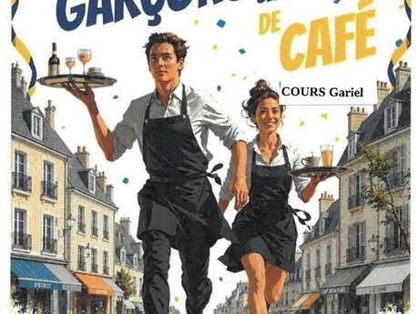 Course garçons et serveuses de café