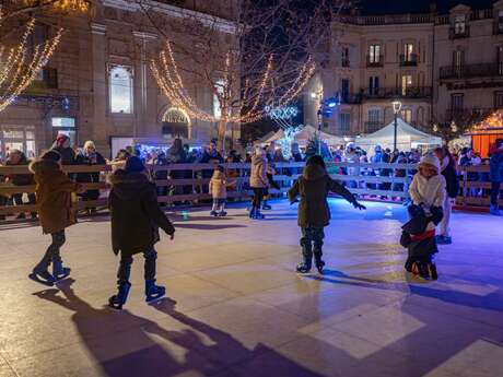 La patinoire de Noël à Forcalquier