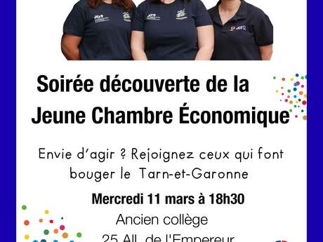 Soirée découverte de la Jeune Chambre Économique du T&G