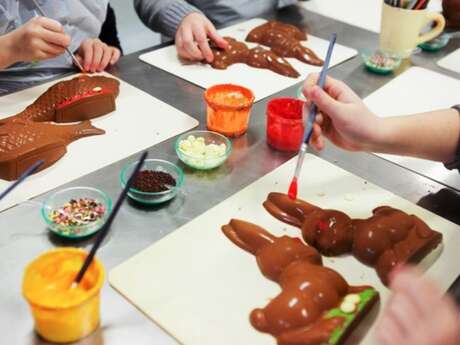 Atelier décoration pour les enfants à la Chocolaterie Castelain
