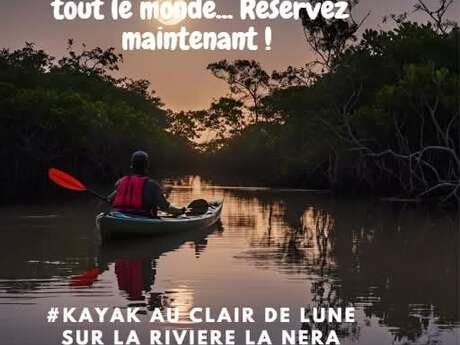 Kayak au clair de lune à Bourail