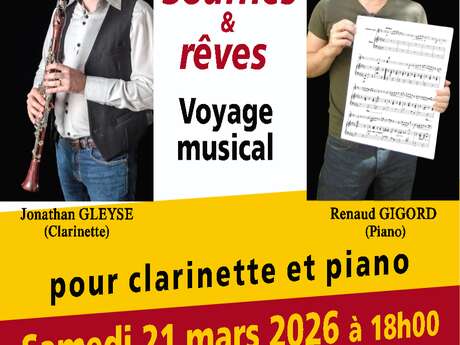 Souffles & Rêves – Voyage musical pour clarinette et piano.