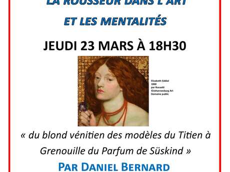 Conférence Art : "La rousseur dans l'art et les mentalités"