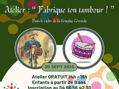 Les Mercredis du Pôle - Atelier "Tambour"
