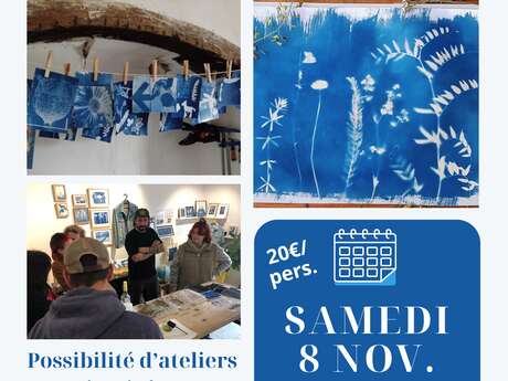 Atelier créatif: le Cyanotype ou procédé au Bleu de Prusse
