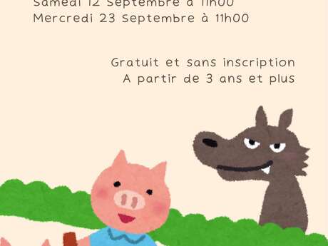 Raconte-tapis : les trois petits cochons