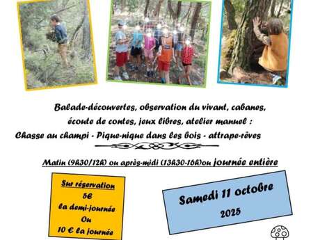 Atelier Forêt pour enfants à la Ferme de Constant