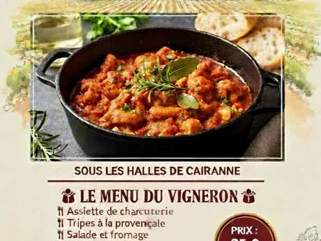 Mittagessen des Winzers