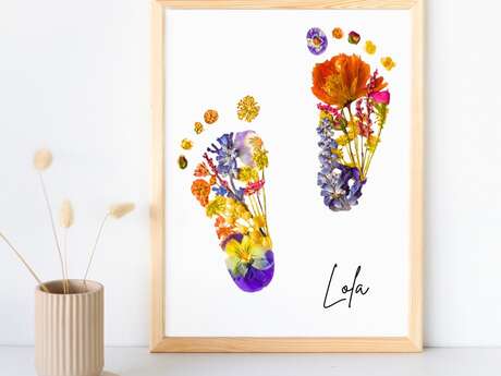 Atelier adulte Tableau fleuri