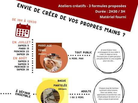 Atelier créatif 'Modelage Terre' - Amélie Berthéas