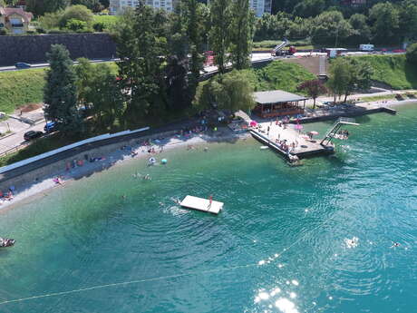 Plage de Saint-Gingolph (France)