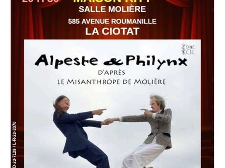 Alpeste and Philynx comedy show by the Zone et Cie theatre company