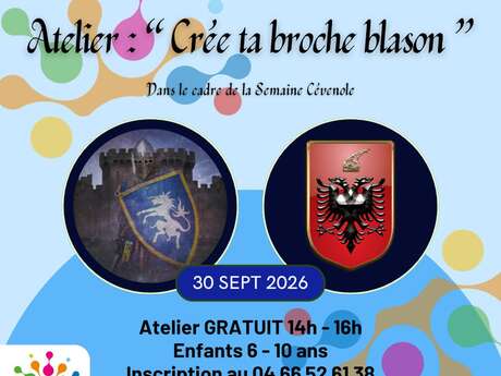 Les Mercredis du Pôle - Atelier "Crée ta broche Blason"