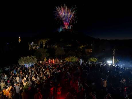 Feu d'artifice de Noël à Grimaud