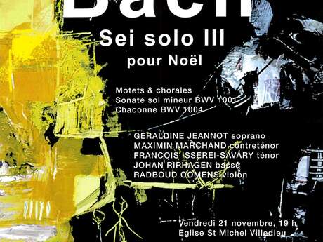 Concert 'Bach' sei solo III pour Noël