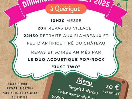 Fête locale du  13 juillet à Quérigut