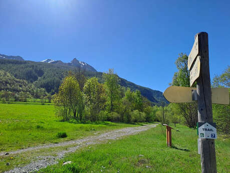 Trail route : Le plan - le village