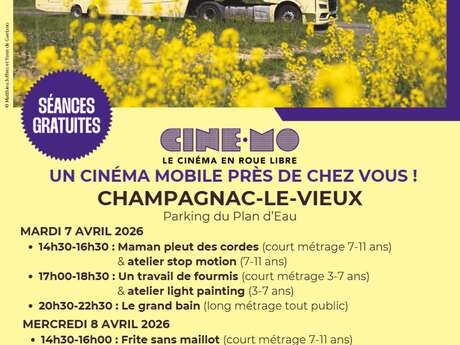 Cinéma mobile à Champagnac le Vieux