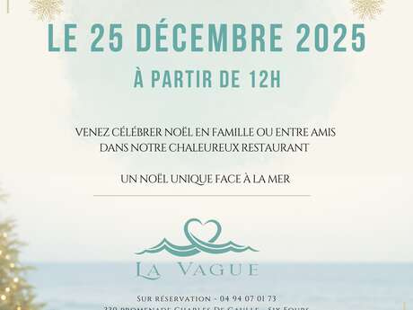 Noël 2025 au restaurant La Vague