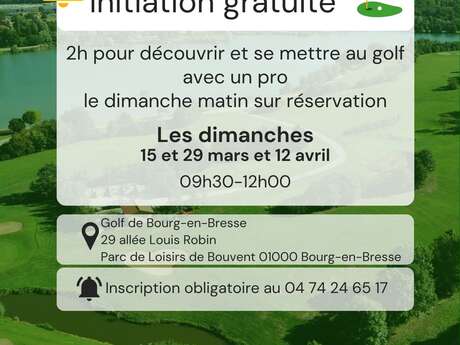 Golf de Bourg-en-Bresse : Initiation gratuite
